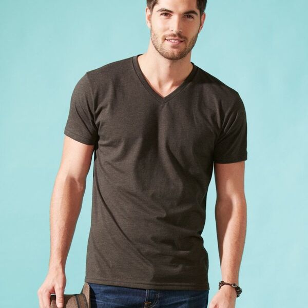 Men's CVC V-Neck T-Shirt Thumbnail
